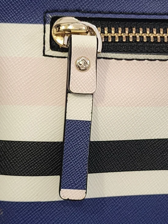 kate spade Laurel Way Striped Crossbody in Navy, Black & Pale Pink-9.5×9×1.5 - Picture 4 of 6